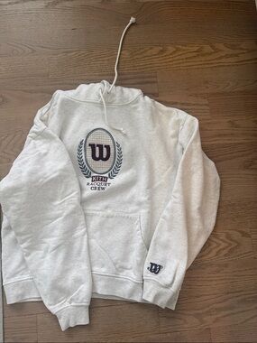Kith Racquet Crew Sweatshirt - Light Gray with Navy Logo